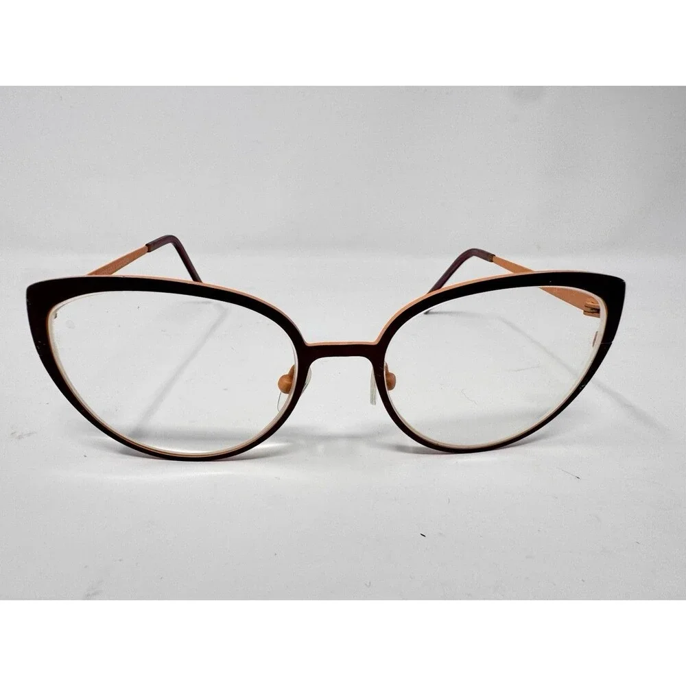 NW 77th Duck GOOZE Eyeglass Frames Only 51-17-140 Burgundy Orange